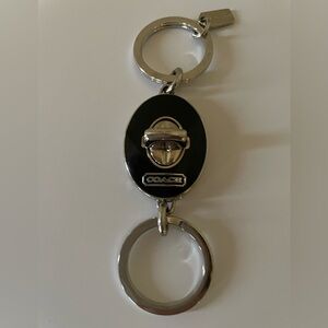 Vintage Coach Black Valet Key fob. Excellent condition.